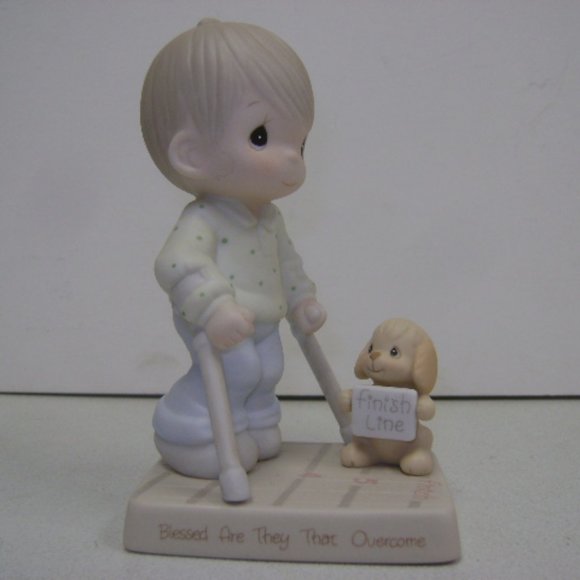 Precious Moments porcelain figurine 1987 "Blessed Our They That Over come" - Picture 2 of 4